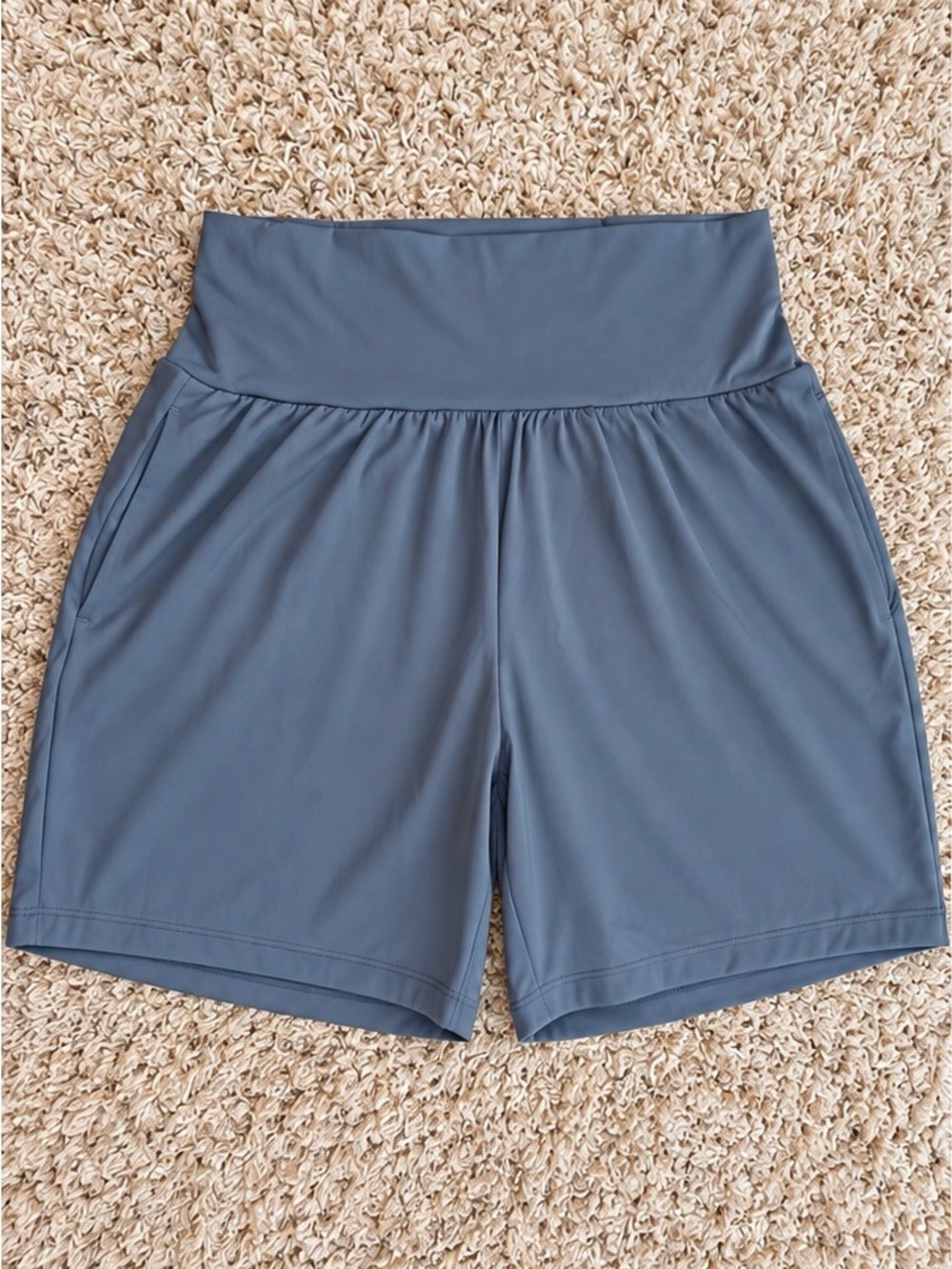 Halara SoftlyZero Airy 2-in-1 Yoga Shorts L Gray 7” High Waist NWOT